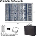 GFT Reversible Mats for Patio,Outdoor Plastic Rugs 9 x 12 Ft,Modern Area Rugs - Like New