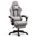 Darkecho Gaming Chair Fabric with Footrest,Massage Office Chair with Pocket - Like New