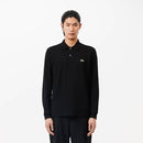 L131251 LACOSTE MEN’S CLASSIC FIT LONG-SLEEVE POLO SHIRT BLACK MEN XL - Brand New