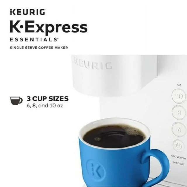 KeurigK K-Express Essentials Single Serve K-Cup Pod Coffee Maker K25 - White Like New