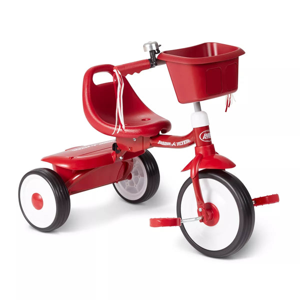 RADIO FLYER FOLD 2 GO TRIKE BUCKET STEEL FRAME PLASTIC PEDALS AGES 1.5-3 - RED - Brand New