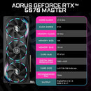 GIGABYTE AORUS GEFORCE RTX 5070 MASTER 12G GRAPHICS CARD - BLACK - Like New