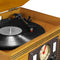 Victrola 8-in-1 Bluetooth Record Player & Multimedia Center ,Turntable - Oak Like New