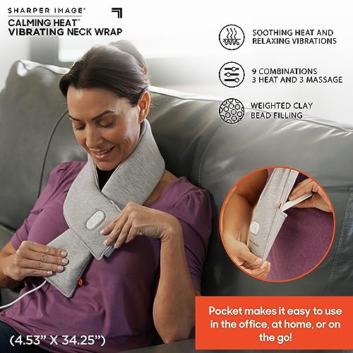 ALLSTAR INNOVATIONS CALMING HEAT NECK WRAP PERSONAL ELECTRIC - GREY Like New