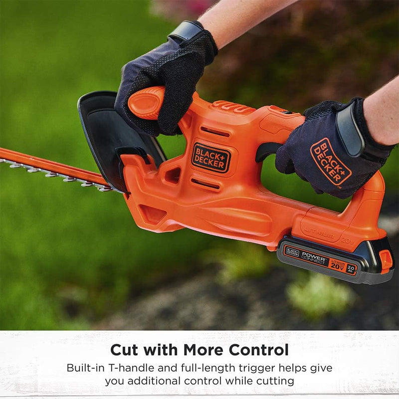 BLACK+DECKER 20V MAX HEDGE TRIMMER KIT, 18-INCH(TOOL ONLY) - ORANGE - Like New