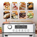 Convection Toaster Oven Air fryer Combo 8-in-1 Countertop B08LKMKVS6 - Steel - Brand New
