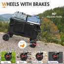 Portal 350L Collapsible Wagon Cart with Removable Canopy, 270LB Cart-Black - Like New