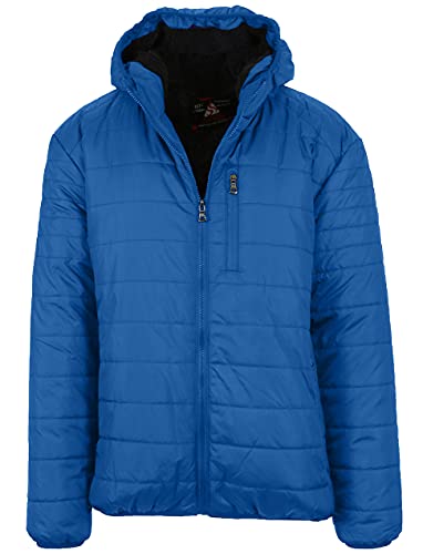 GALAXY BY HARVIC SPIRE BY GALAXY MEN'S FLEECE-LINED HOODED PUFFER JACKET - Brand New