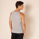 AMAZON ESSENTIALS MEN'S BREATHABLE COTTON SLIM FIT TANK 6 PCK SIZE L BLACK/GRAY - Brand New