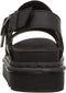 25773001 Dr. Martens Women's Ankle Strap Sandal Black Patent Lamper 7 - Like New
