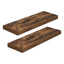 VASAGLE Wall Shelf Set of 2, Vintage Floating Shelf 23.6 Inch, Hanging Shelves - Like New