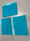 OFFICE DEPOT 2-TONE FILE FOLDERS, 1/3 CUT, LETTER SIZE, PACK OF 24 - TEAL - Like New