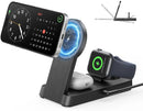 KAILWOKK 3 IN 1 MAGNETIC WIRELESS FOR IPHONE CHARGING STATION - BLACK - Like New
