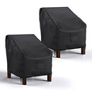 Mrrihand Patio Chair Covers (Large) - 2 Pack - BLACK - Like New