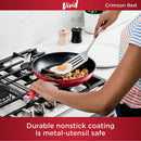 NINJA FOODI NEVERSTICK VIVID OVEN SAFE 8 PIECE POTS AND PANS COOKWARE SET - RED - Like New