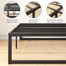 ZINUS ABEL 14 INCH PLATFORM BED FRAME FULL BLACK - BLACK - Like New