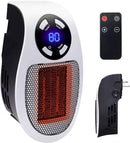 450W Space Heater Remote Wall Outlet Electric Space Heater  MH04G - White - Like New
