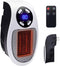 450W Space Heater Remote Wall Outlet Electric Space Heater  MH04G - White - Like New