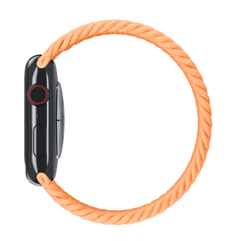 APPLE WATCH BRAIDED SOLO LOOP 41MM, SIZE 9 - BRIGHT ORANGE - Brand New