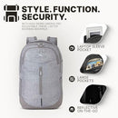 High Sierra Swerve Pro Adjustable Travel or Work Laptop Bookbag, Silver Heather - Brand New