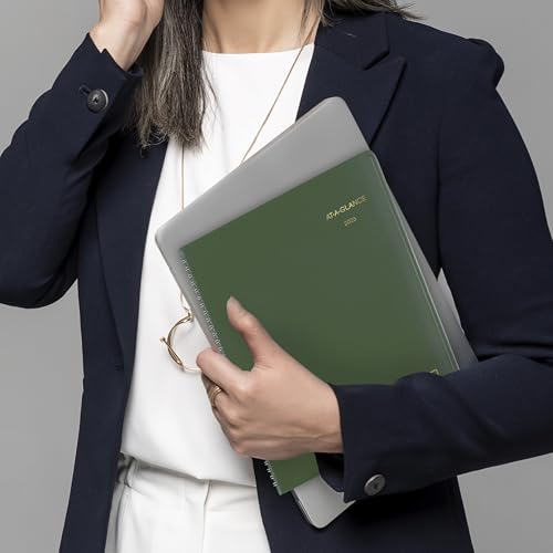 AT-A-GLANCE 2026 PLANNER MONTHLY 9" X 11" LARGE RECYCLED GREEN 70260G6026 - Brand New