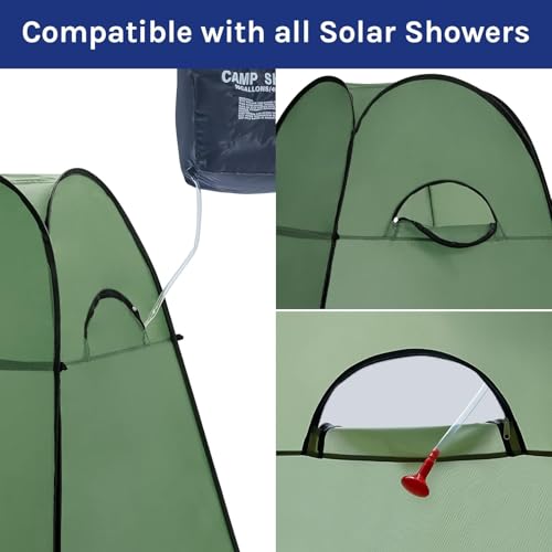 WolfWise Portable Pop Up Privacy Shower Tent, Spacious Changing Room, Green - Like New