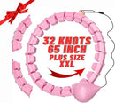 MAICIFI 65" 32 KNOTS PLUS SIZE QUIET WEIGHTED HULA INFINITY FITNESS - PINK Like New