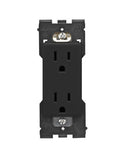 LEVITON RENU TAMPER-RESISTANT OUTLET 15-AMP, 125VAC - ONYX BLACK - Brand New