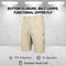 BLUE ROCK MEN’S 6-POCKET ALL MOTION STRETCH UTILITY SHORTS - SIZE: 34 - KHAKI - Brand New