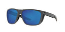 Costa Del Mar Men's Ferg XL Rectangular Sunglasses -Shiny Gray/Blue Mirrored - Like New