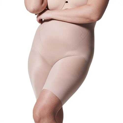 SPANXSHAPE INVISIBLE HIGH-WAISTED MID-THIGH SHORT WOMEN'S XL Champagne Beige - Brand New