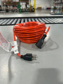 HBN 100FT OUTDOOR ELECTRIC CORD FOR LAWN & GARDEN SJTW-12AWG/3C - ORANGE - Like New