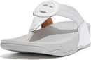 FITFLOP WOMEN'S WALKSTAR TOE-POST SANDAL WALKING SANDALS SIZE: WOMEN 7 - SILVER - Brand New