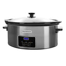 MAGNIFIQUE 8-QUART PROGRAMMABLE SLOW COOKER WITH NON-STICK POT - STAINLESS STEEL - Like New