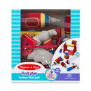 MELISSA & DOUG TOOLBOX FILL SPILL TOY VIBRATING DRILL 3038 - RED BLUE - Like New
