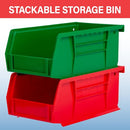 Akro-Mils 30220 AkroBins Plastic Storage Bins 7"x4"x3", Red, 24-Pack - Brand New