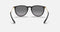 RAY BAN ERIKA COLLECTION, MATTE RUBBER BLACK FRAME, BLACK LENSES, 54MM - Like New
