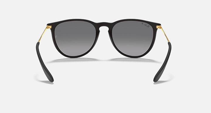 RAY BAN ERIKA COLLECTION, MATTE RUBBER BLACK FRAME, BLACK LENSES, 54MM - Like New