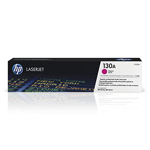 HP 130A MAGENTA TONER CARTRIDGE WORKS WITH HP COLOR LASERJET PRO MFP M176 - Like New