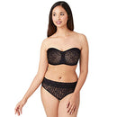854205 Wacoal Halo Lace Strapless Underwire Bra Black 40DD - Brand New