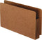 PENDAFLEX HEAVY DUTY END TAB EXPANDING FILE POCKET PFX95565 - BROWN/RED - Like New