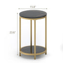 WiberWi Round Side Table, Modern Nightstand End Table - Like New