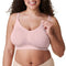 BRAVADO DESIGNS NURSING BRAS BREASTFEEDING BODY SILK SEAMLESS WIRELESS PINK L - Brand New