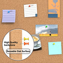 MEETMATE Cork Notice Board 60 x 90 CM Cork Boards for Walls Wood Frame - Brand New