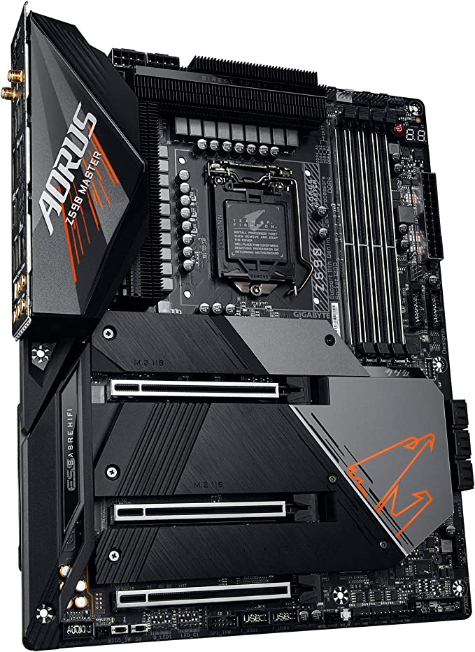 GIGABYTE Z590 AORUS Master Gaming Motherboard Z590-AORUS-MASTER - Black - Like New