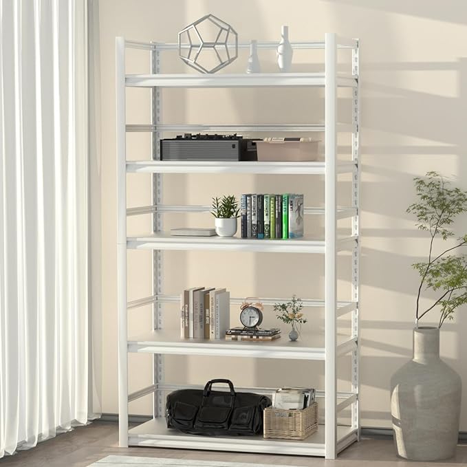 MOLYHOM Metal Storage Shelves Adjustable Garage Unit Utility - Scratch & Dent