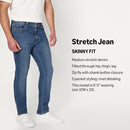 AMAZON ESSENTIALS MEN'S MEDIUM STRETCH SKINNY-FIT JEANS 32W X 30L STONE WASH - Brand New