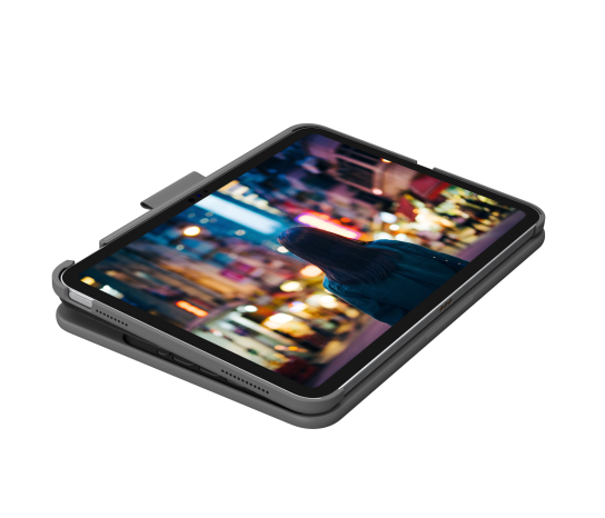 LOGITECH SLIM FOLIO 10.9 APPLE IPAD 10TH GEN CARRYING CASE - OXFORD GRAY - Brand New