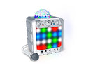 Ion Sound Party Rocker Express Bluetooth Speaker with Lights and Mic, White - Brand New