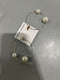 REBECCA MINKOFF GOLD HOOP EARRINGS WITH PEARLS - GOLD - Brand New